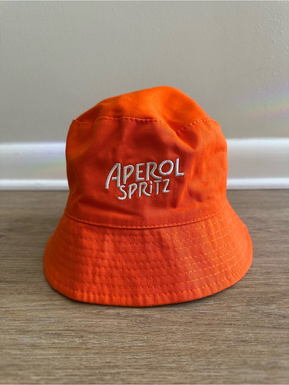 Aperol Spritz Orange/Beige Reversible Logo Bucket Hat